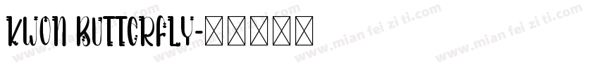 Kwon Butterfly字体转换